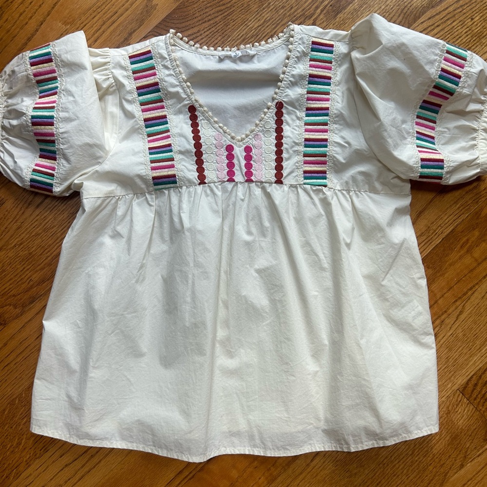 THML embroidered cotton top